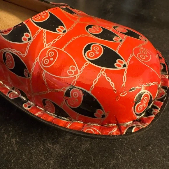 Alegria Paloma Coral Owl print Mary Jane shoes US 9.5-10 - Picture 3 of 11